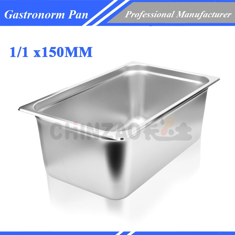 #201 Stainless Steel Gastronorm Gn Pan/ Gastronorm Container/ Stainless Steel Serving Pans 1106A