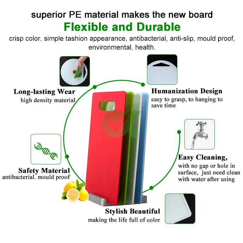 100% New PE Cutting Boards for Vegetable Meat Chopping Board