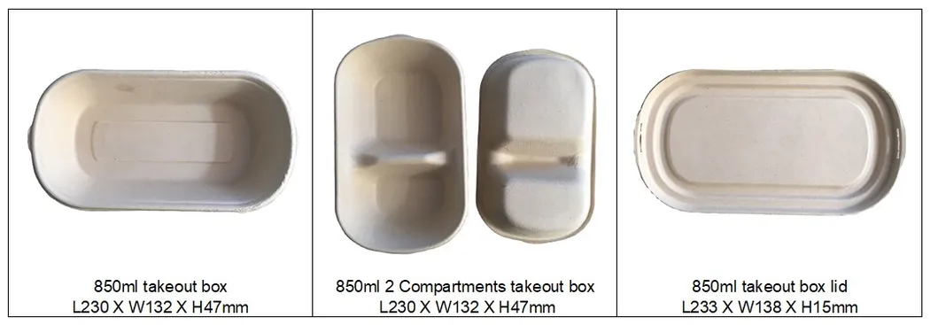 1000ml Disposable Paper Meal Box Salad Box Degradable Lunch Box Sushi Box Food Takeout Packaging Box 2 Compartments Lunch Box with Lid 1000ml, 9X5X3 Inch