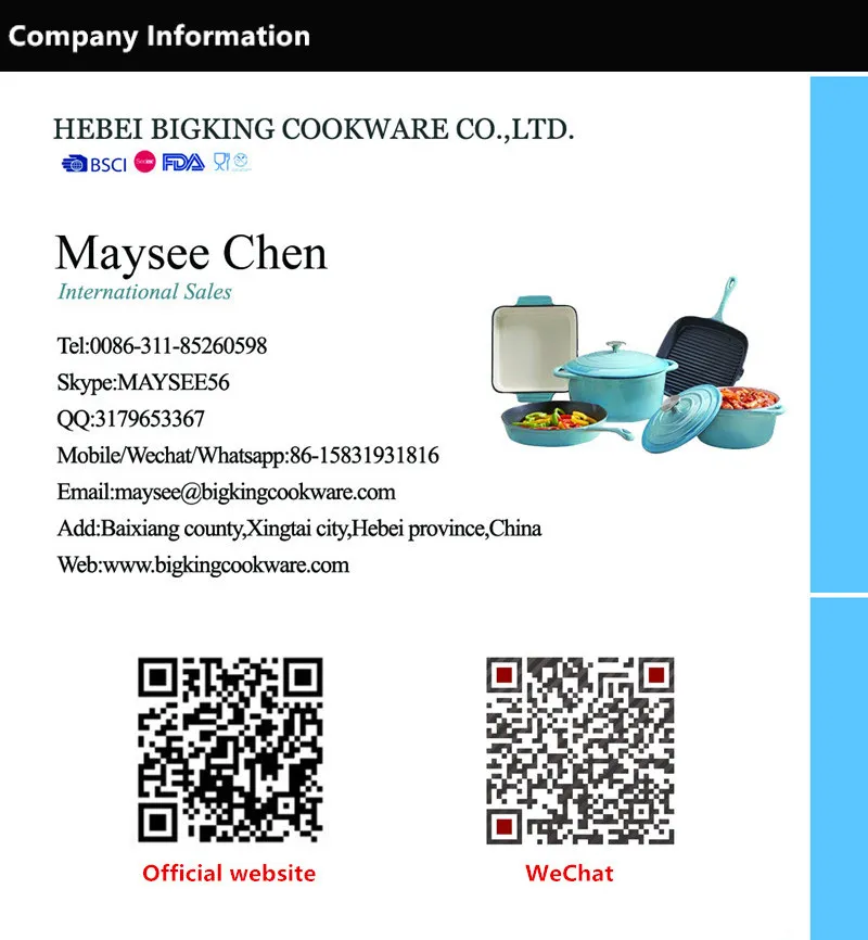 12.2 Inches Plant Oil Cast Iron Wok with Dual Handles, Black