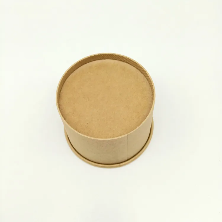 1300ml Single-Layer Coated Biodegradable Kraft Paper Salad Bowl
