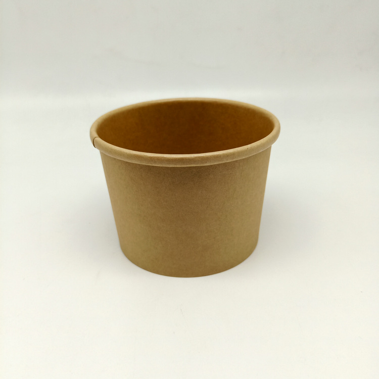 1300ml Single-Layer Coated Biodegradable Kraft Paper Salad Bowl