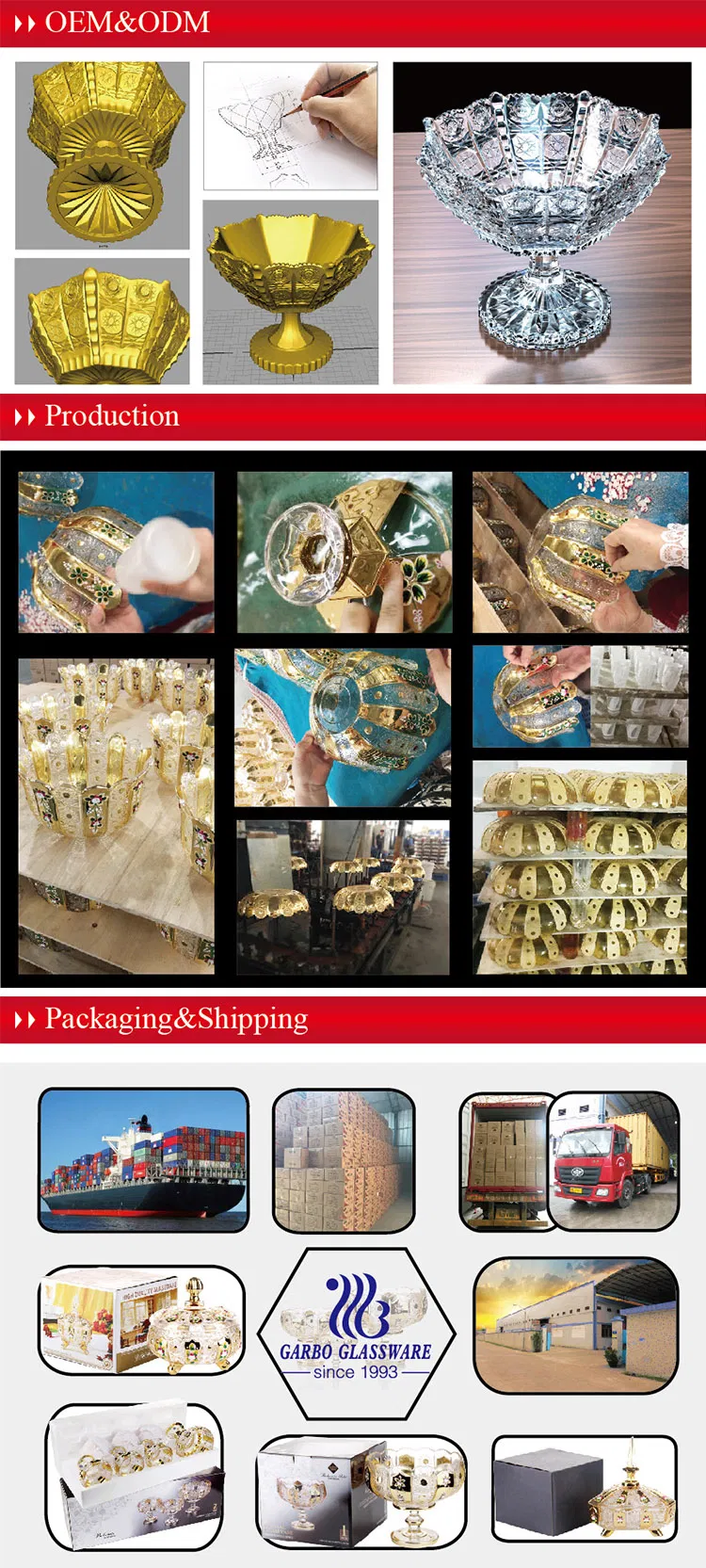 13inch Fruit Bowl with Plating Designs (GB1619LB-DDA)