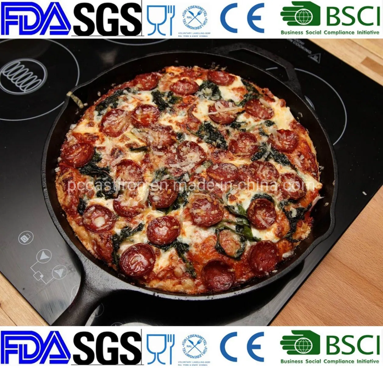 14 Inch Nonstick Preseasoned Round Cast Iron Skillet China Manufacturer 14 Inch Nonstick Preseasoned Round Cast Iron Skillet China Manufacturer