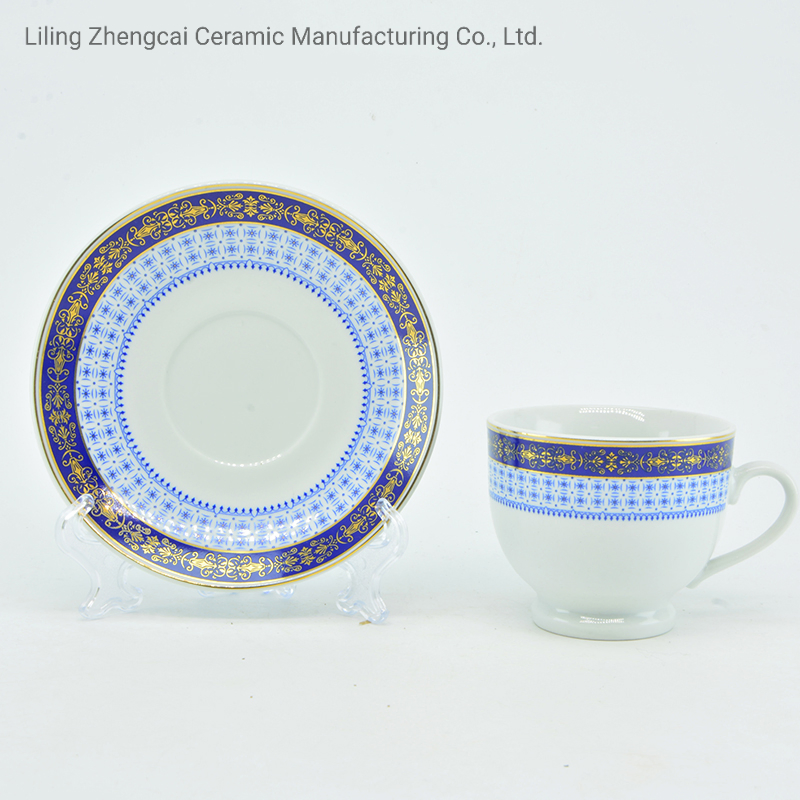 160 Ml Cheap Royal Golden Rim Coffee Cup and Saucer Cup & Saucer Set