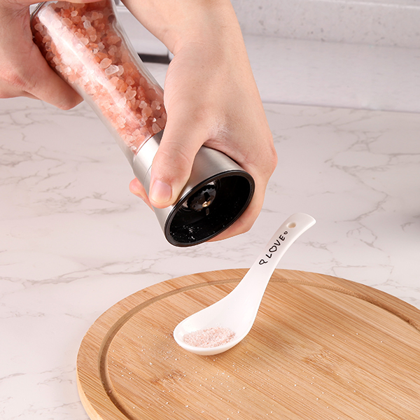 170ml Spice Bottle with Clear Durable 304 S/S Grinder Top for Kitchen Spice Use