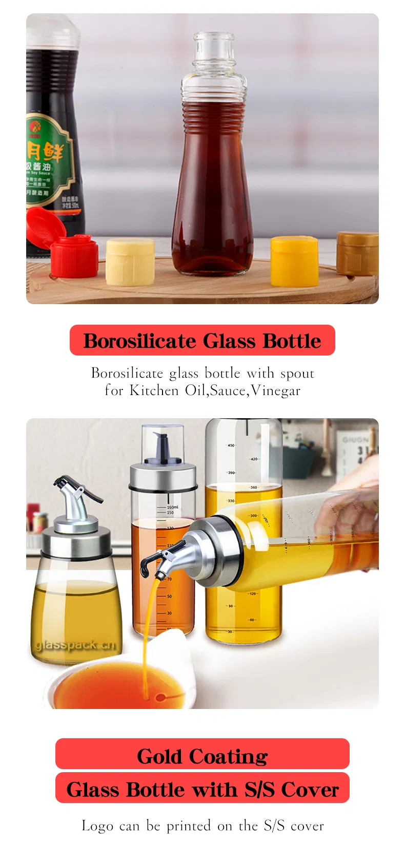 170ml Spice Bottle with Clear Durable 304 S/S Grinder Top for Kitchen Spice Use