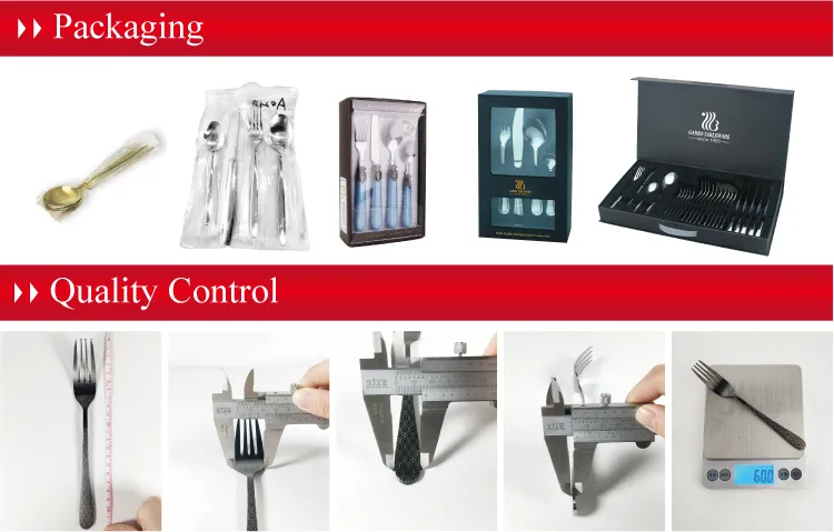 201 Stainless Steel Cutlery Set Silver Color Metal Flatware Dinner Set