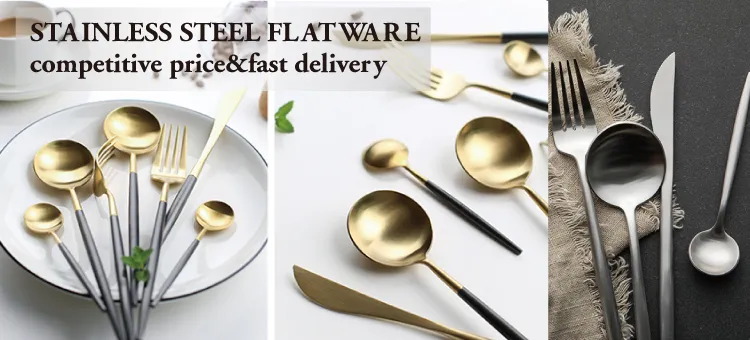 201 Stainless Steel Cutlery Set Silver Color Metal Flatware Dinner Set