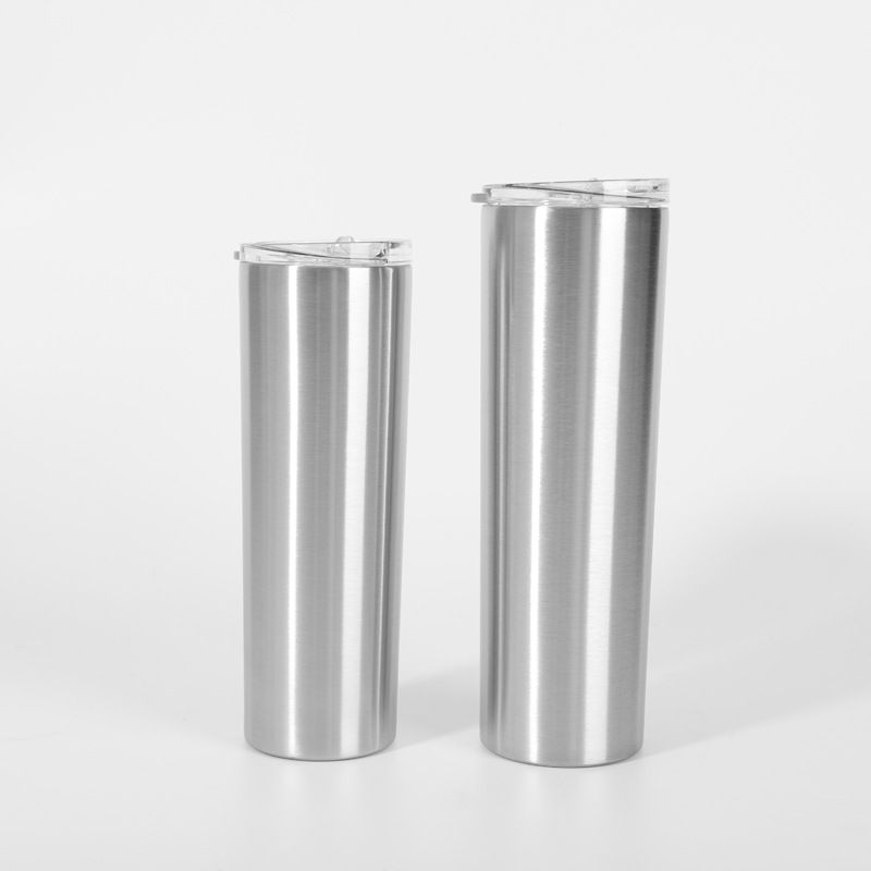 20oz 30oz Skinny Stainless Steel Tumbler with BPA Free Lid Promotional OEM ODM Double Wall Insulated vacuum
