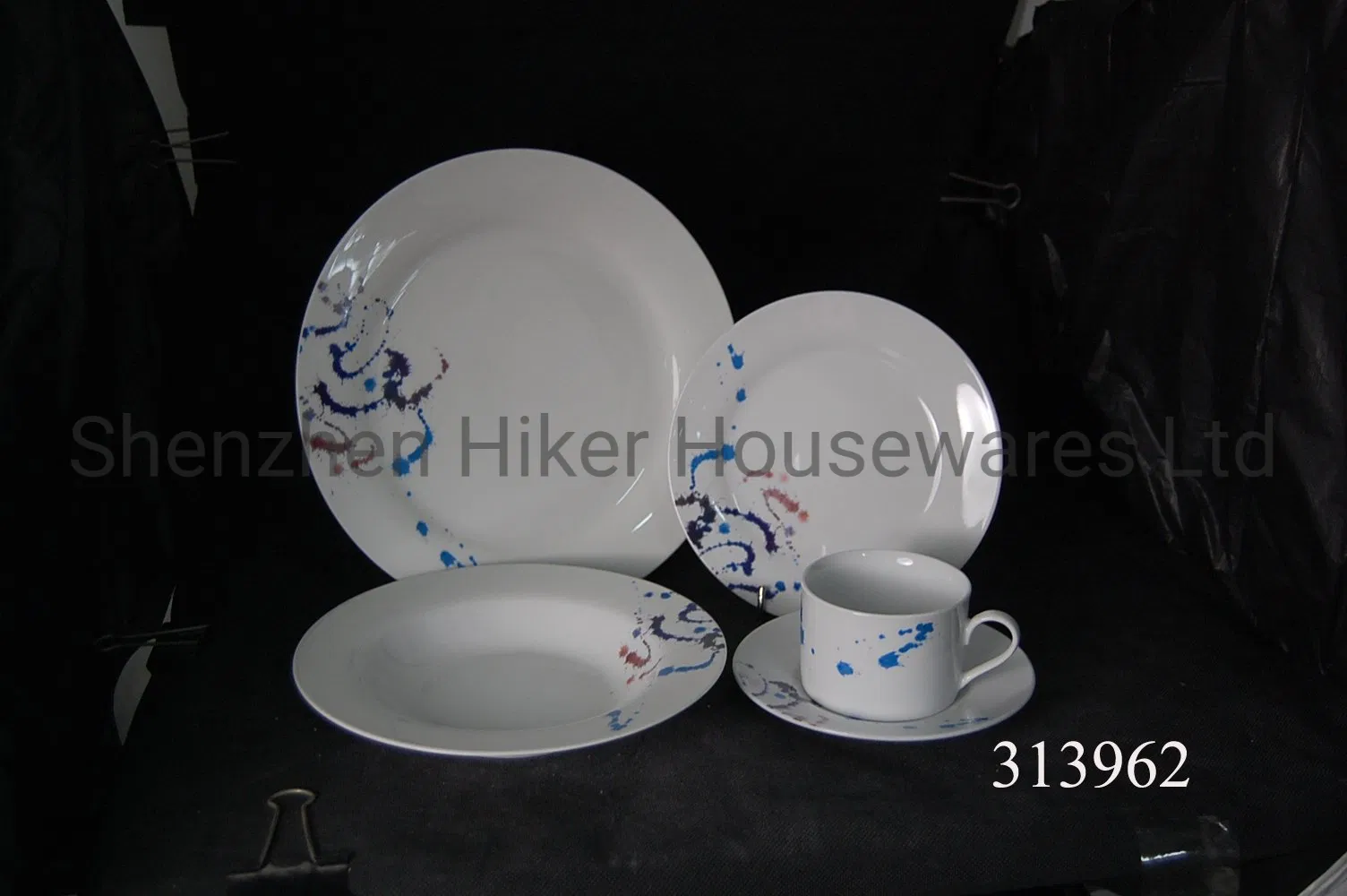20PCS Round Shape New Bone China Dinner Set/Dinner Plate+Side Plate+Soup Plate +Cup & Saucer