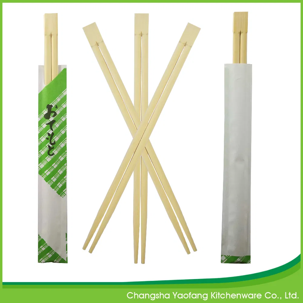24cm Nature Chopsticks, High Quality Twins Chopsticks, Disposable Sushi Chopsticks with Semi-Closed Pape