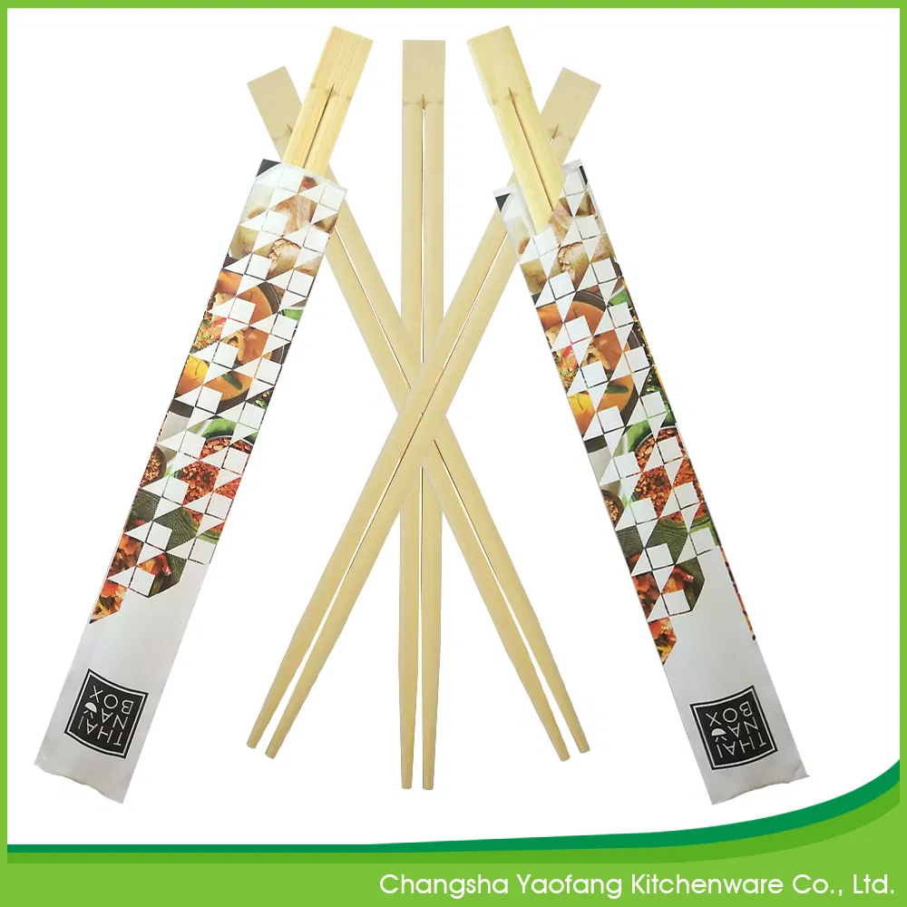 24cm Nature Chopsticks, High Quality Twins Chopsticks, Disposable Sushi Chopsticks with Semi-Closed Pape