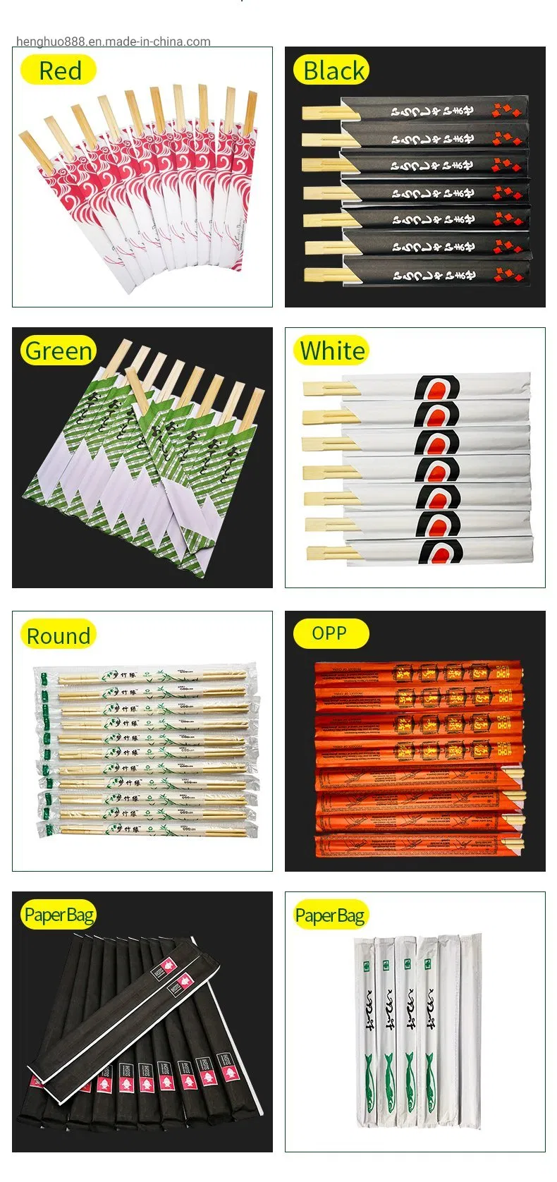 24cm Tensoge Paper Packing Chopsticks Disposable Bamboo Chopsticks Cheaper Price