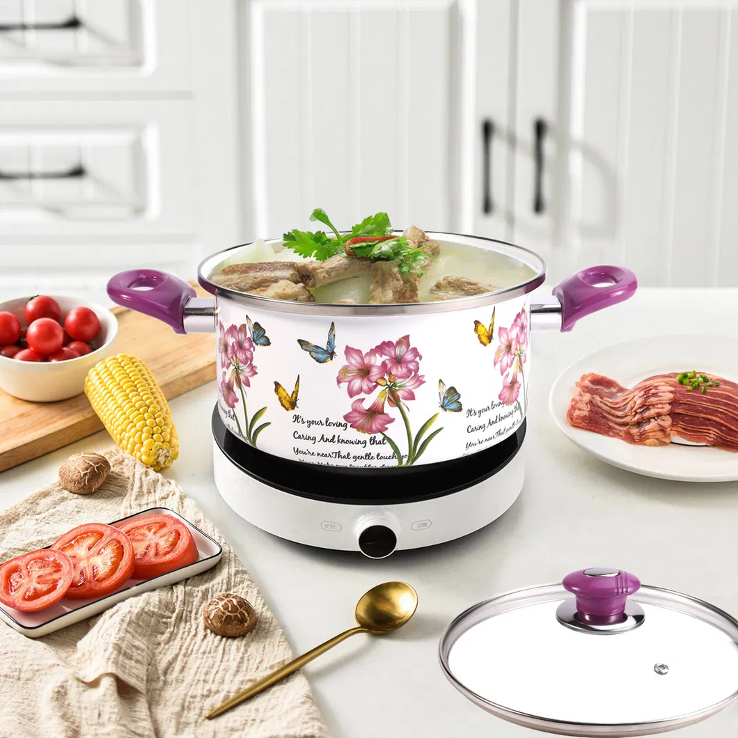 26cm High Quality Best Selling Stocks Cookware Pot Enamel Cooking Casserole