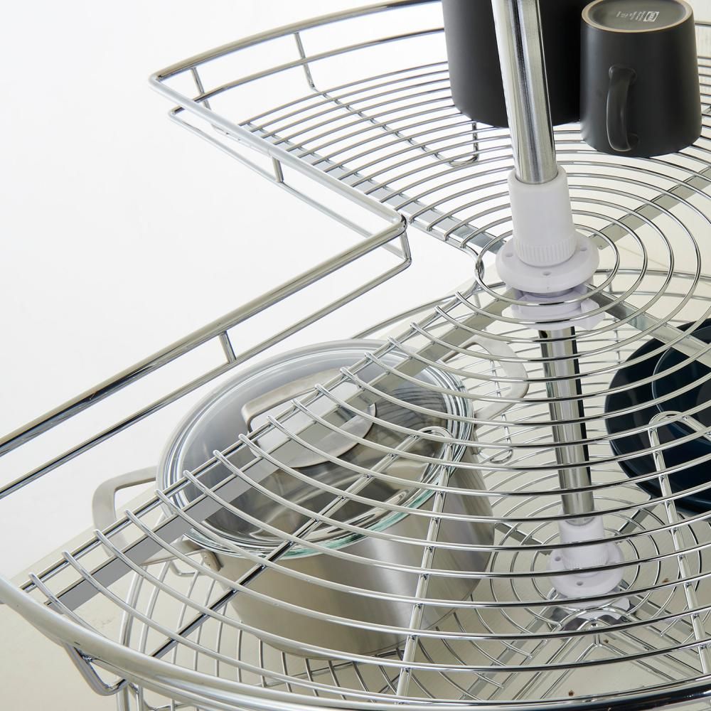 270 Degree Revolving Wire Basket for Kitchen Corner