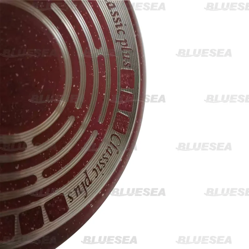 28cm Fry Pan with Red Color