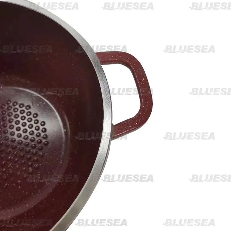 28cm Fry Pan with Red Color