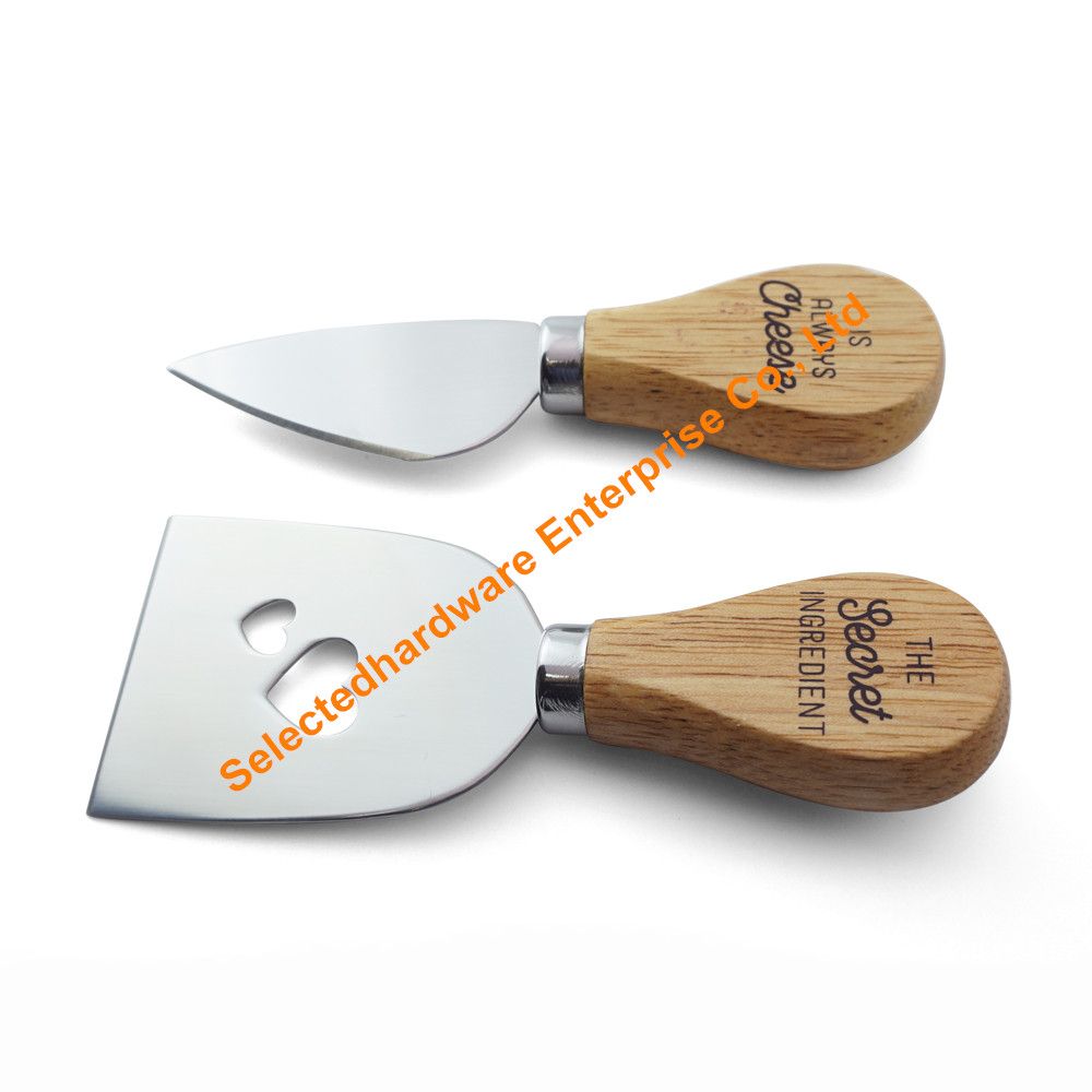 2PCS Parmesan Shaver with Heart Shape Hole Cheese Knife Set