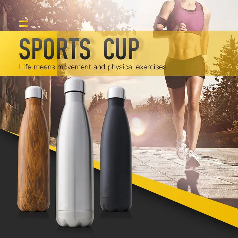 350/500/750/1000ml Double-Wall Insulated Vacuum Flask Stainless Steel Water Bottle BPA Free Thermos for Sport Water Bottles