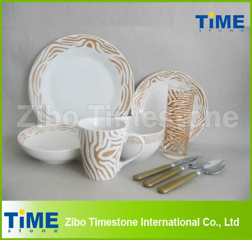 36PCS Elegance Fine Porcelain Dinner Set