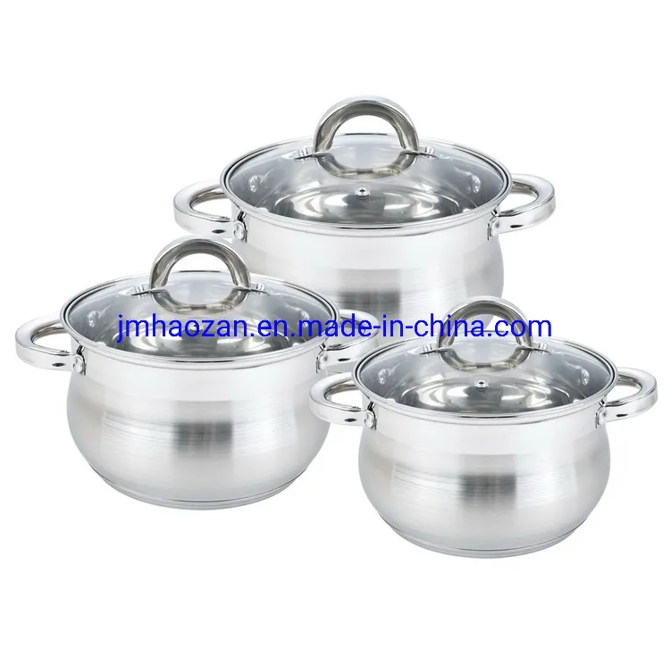 3ply Cookware Stainless Steel Conical Shape Cookware- Saucepan and Casserole