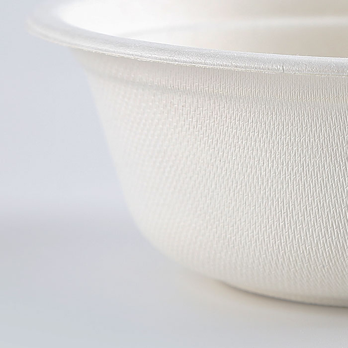 500ml 18oz Bagasse Salad Tableware Bowl with Pet Lid Cover Cookware Set