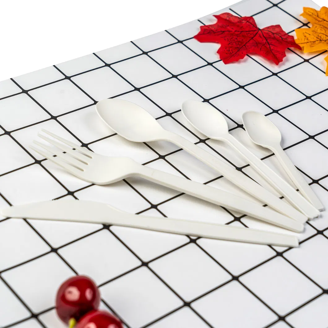 6/6.5 Inch Heavy Duty Cpla Cutlery 100% Compostable Biodegradable Disposable PLA/Cpla Cutlery Utensils