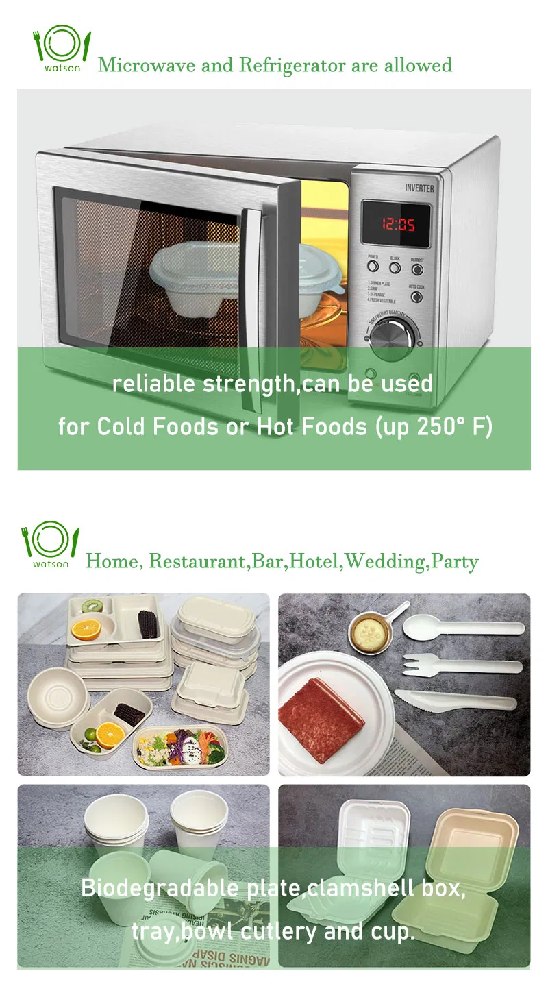 600ml Disposable Container Takeaway Food Box Degradable Tableware Rigid Paper Snack Container