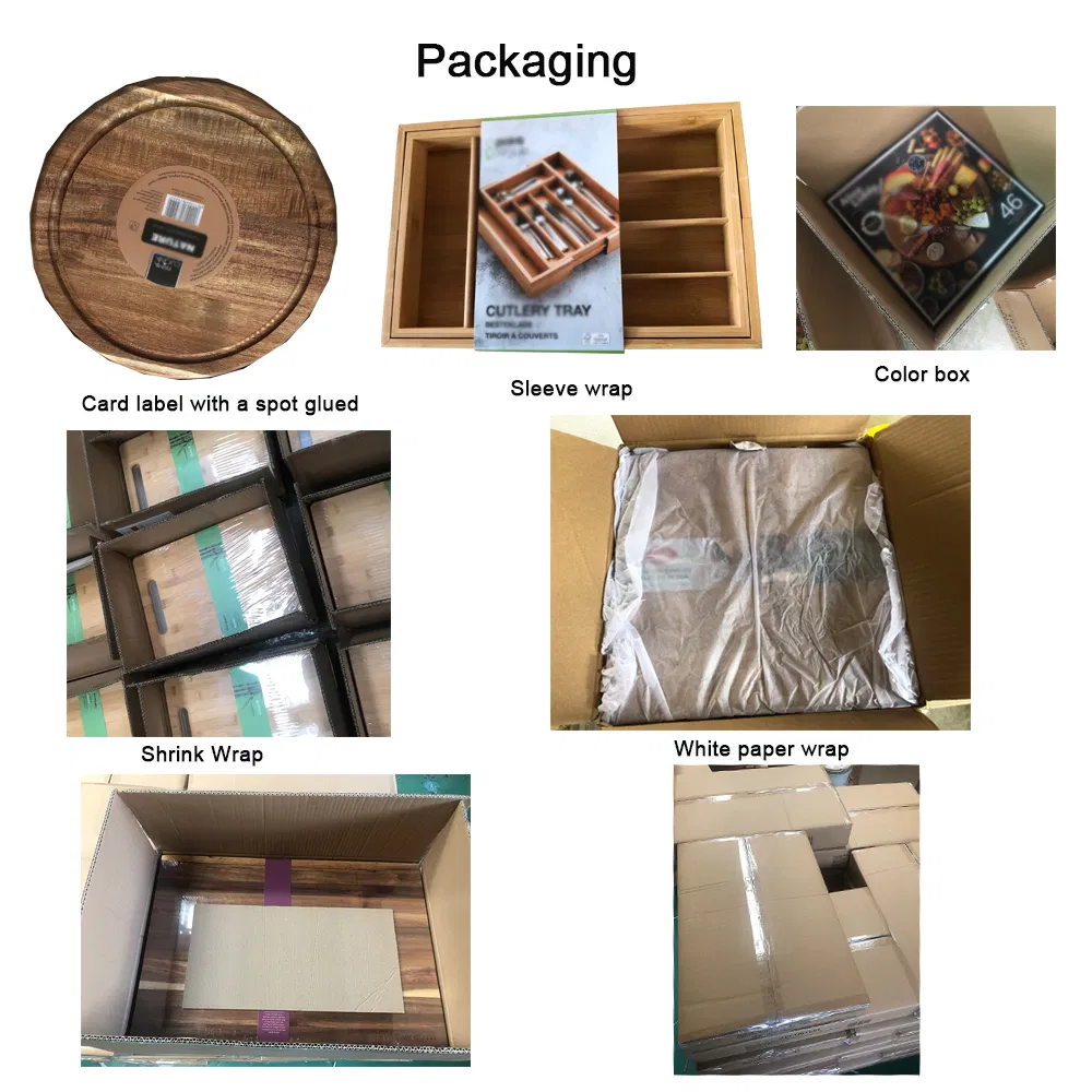 Acacia Wooden End Grain Cutting Board Butcher Block with Groove