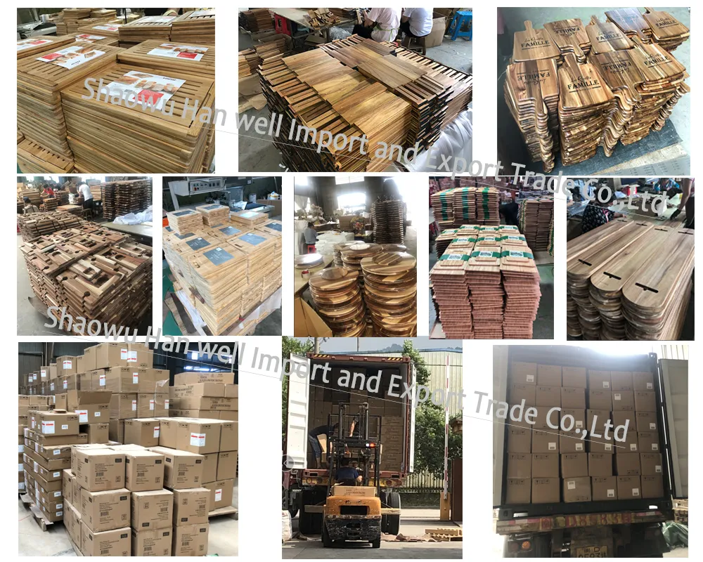 Acacia Wooden End Grain Cutting Board Butcher Block with Groove