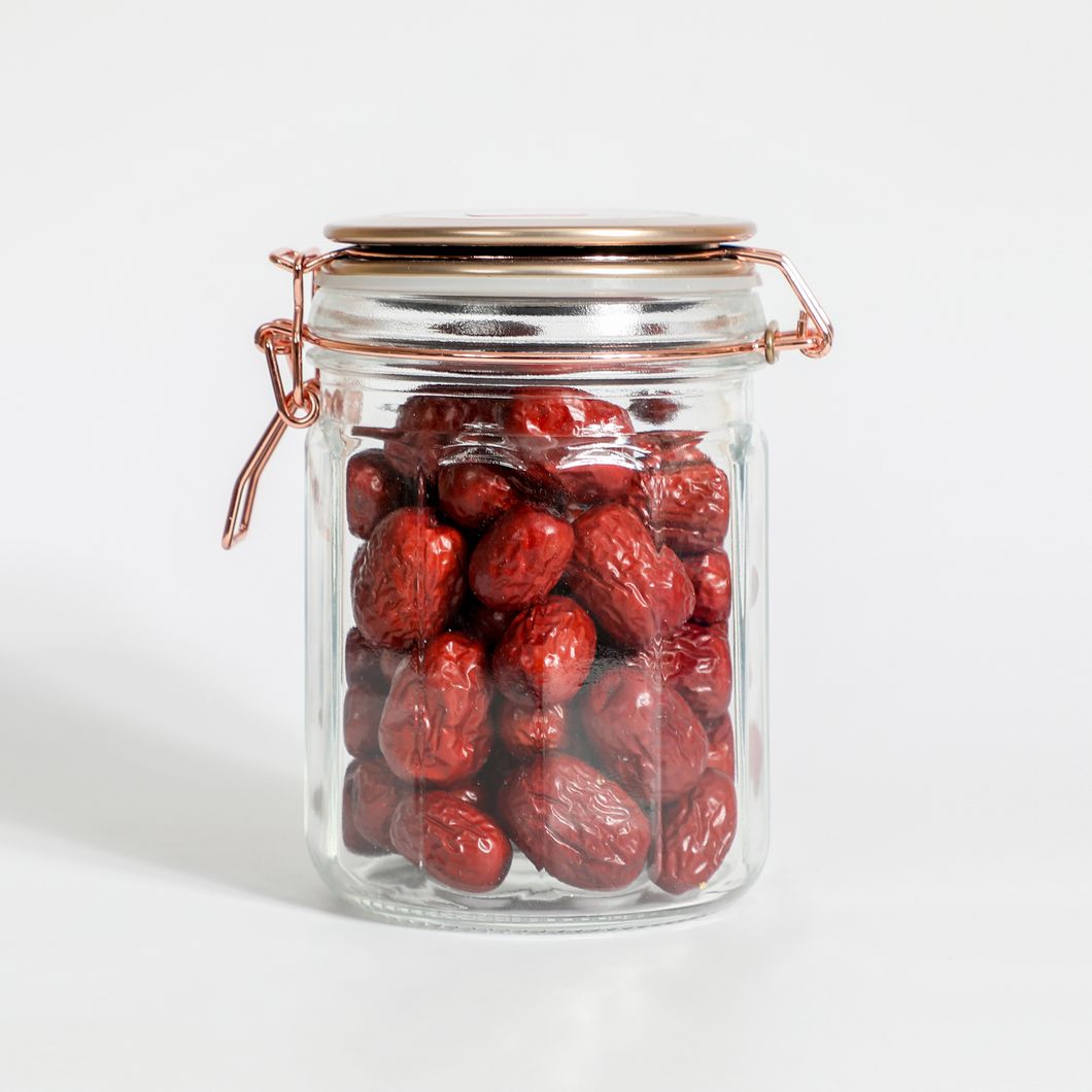 Airtight Glass Canister Set Food Storage Jar Square - Storage Container with Clear Preserving Seal Wire Clip Fastening for Kitchen Canning