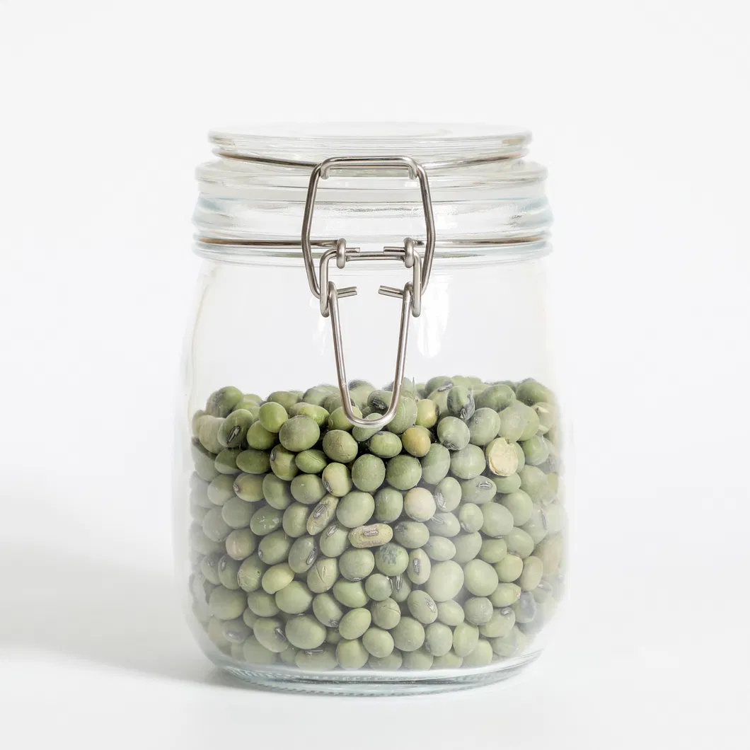 Airtight Glass Canister Set with Lids Food Storage Jar Storage Container with Clear Preserving Seal Wire Clip