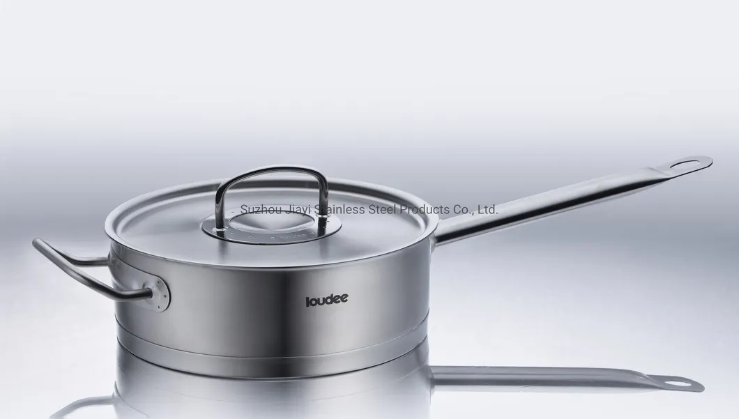Amazon Hot Sale Ss18/10 Non-Stick Frying Pan Japanese Stainless Steel 304 Saucepan 26cm 28cm 30cm Fry Pan Chinese Supplier