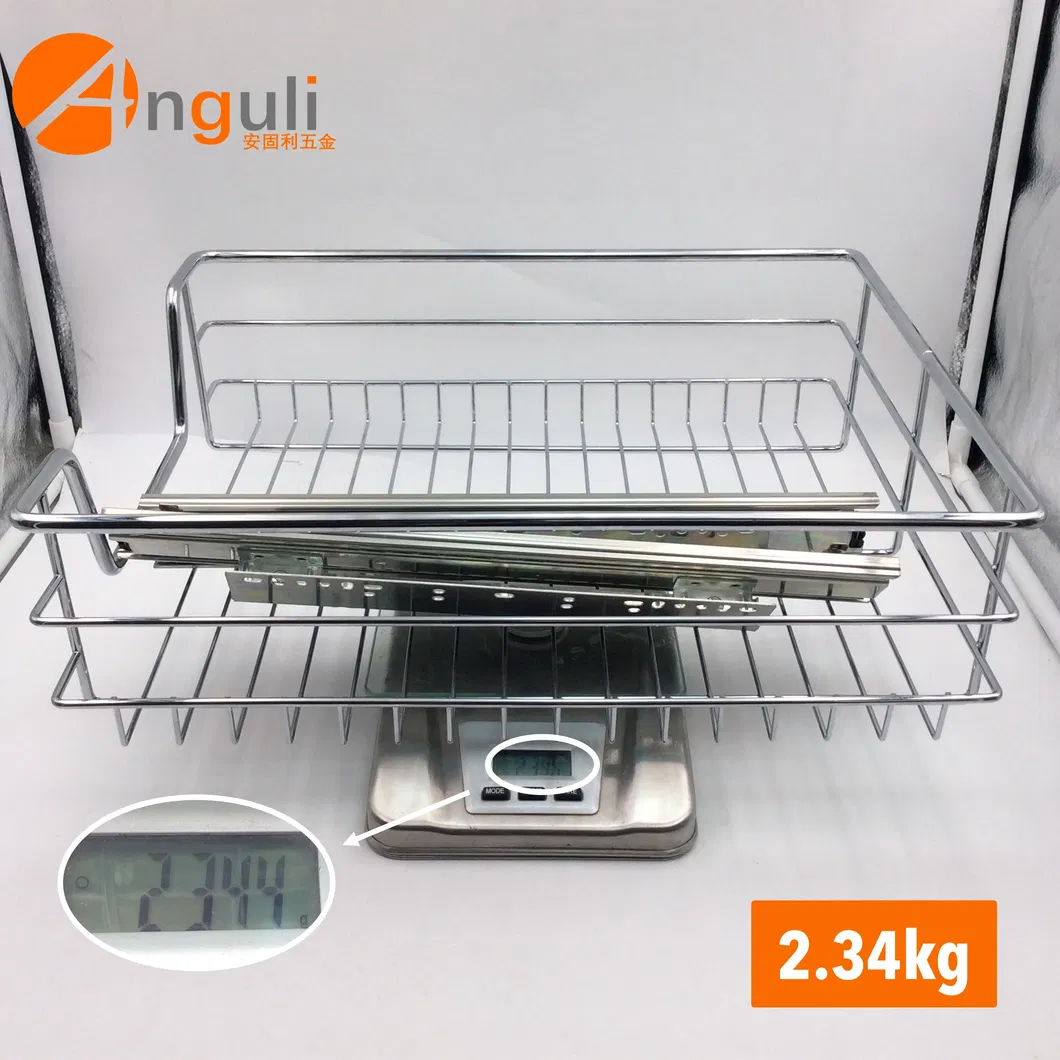Anguli Kitchen Accessories Kitchen Cabinet Stainless Steel Pull out Dish Drying Rack Kitchen Baskets Pantry Organizer
