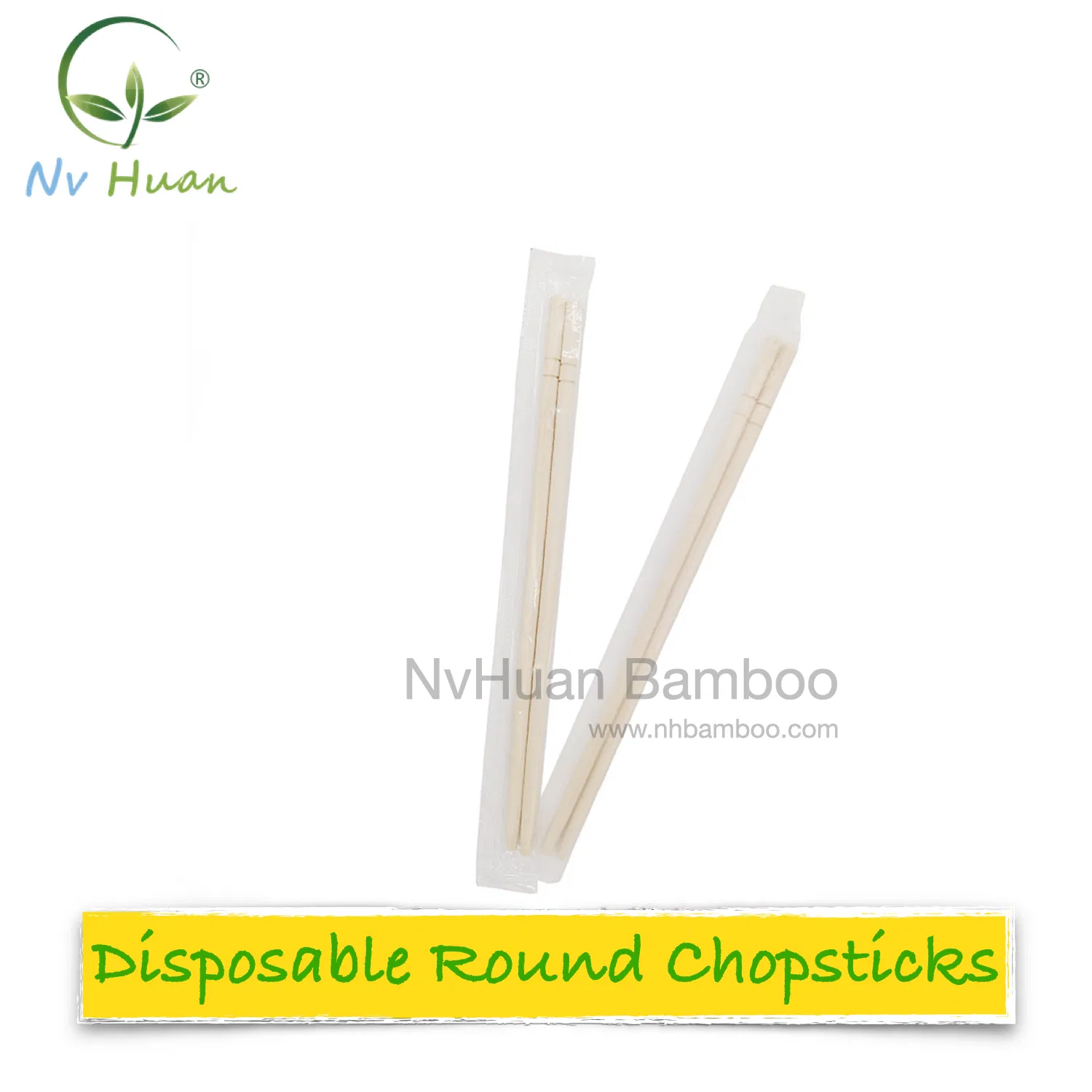 Bamboo Chopstick Paper Plastic Sleeve