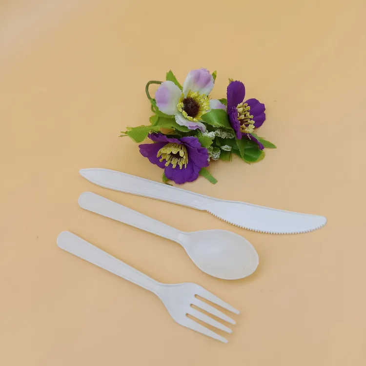 Biodegradable Corn Starch Disposable Knife and Fork Spoon