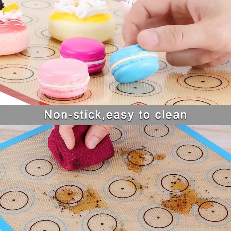 BPA Free Reusable Non Stick Cookie Pastry Silicone Baking Mat Macaron Mat BPA Free Reusable Non Stick Cookie Pastry Silicone Baking Mat Macaron Mat