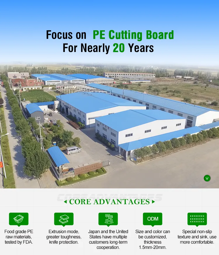 Bread HDPE Industry Plastic Lap Cutting Board for Sale