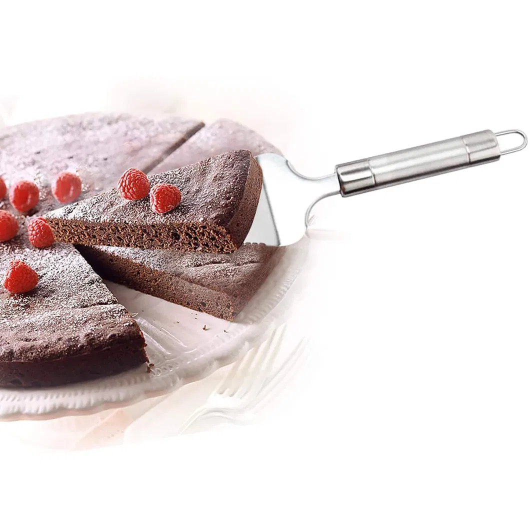 Cake Pie Server Stainless Steel Cake Cutter with Serrated Edge, Elegant Ergonomic Handle for Cutting & Serving Lasagna Dessert, Slice and Serve Spatula Esg12126