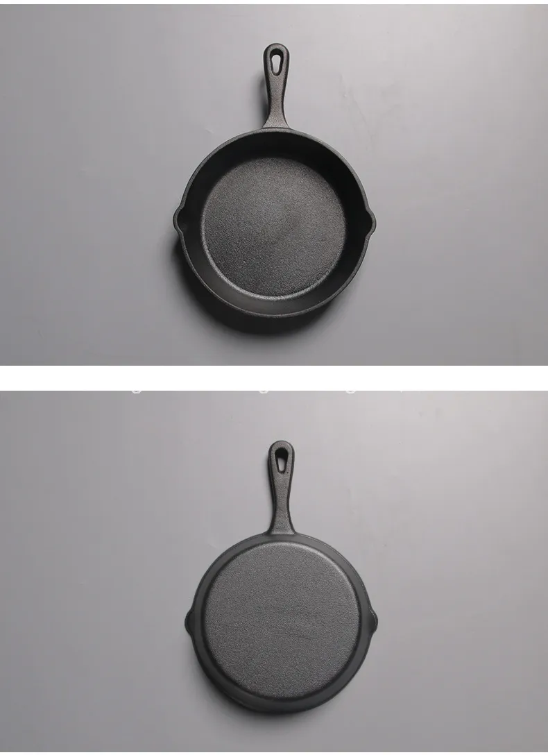 Cast Iron Frying Pan Set with Vegetable Oil Pre-Seasoned Non-Stick Cookware Set Oil