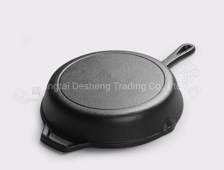 Cast Iron Frying Pan Set with Vegetable Oil Pre-Seasoned Non-Stick Cookware Set Oil