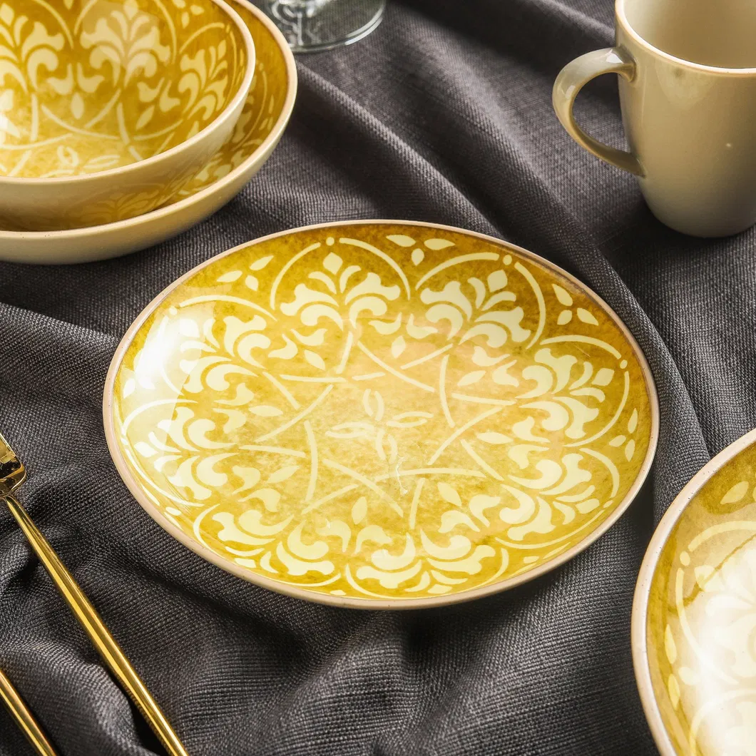 Chinaware Blue Tableware Ceramic Dinner Set Plate Porcelain Dinnerware