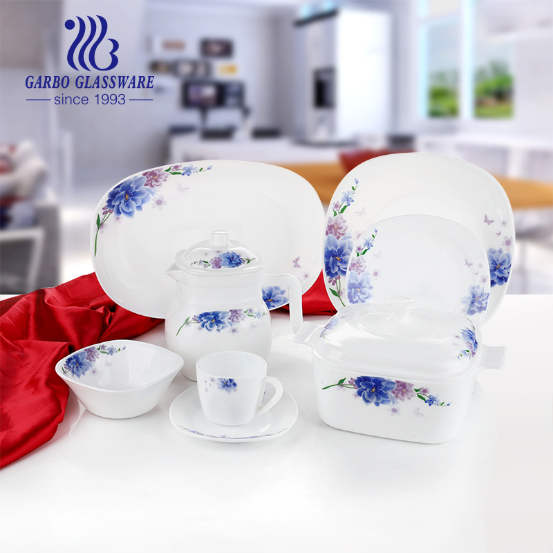 Clear and High Quality Opal Glass Bowl Set Tableware Set Bys036001-T19