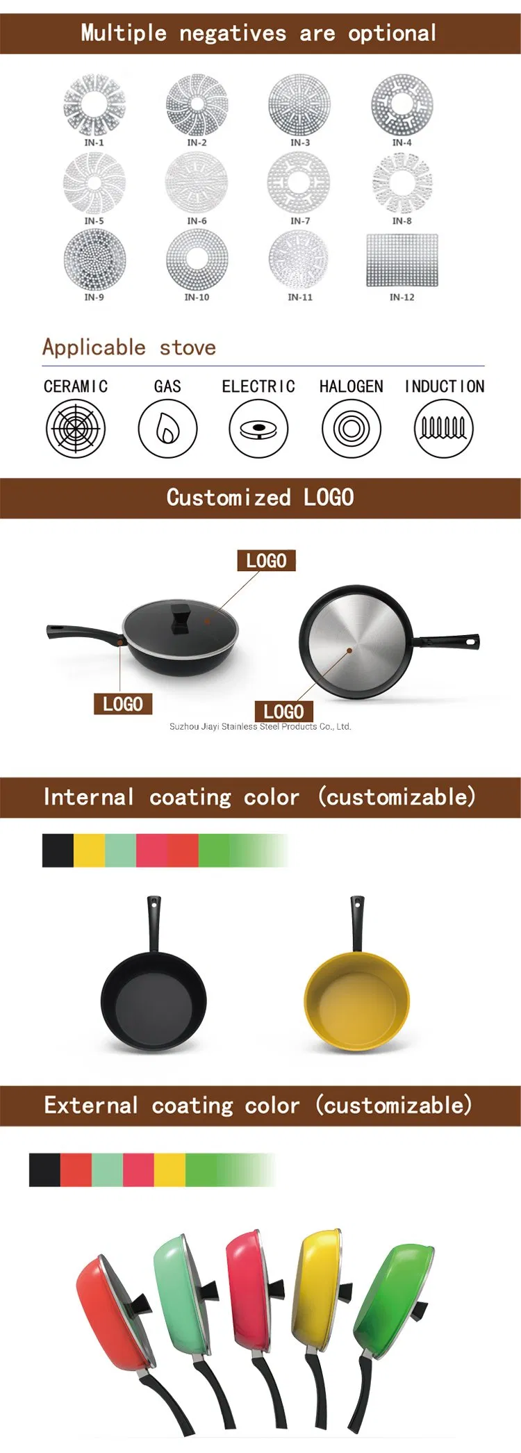 Cooking Pot Aluminum Non-Stick Saucepan Stockpot 5 PCS Aluminum Pot Set Aluminum Cookware Set