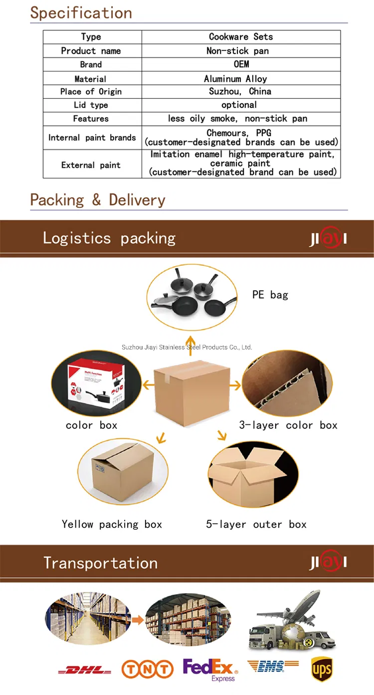 Cooking Pot Aluminum Non-Stick Saucepan Stockpot 5 PCS Aluminum Pot Set Aluminum Cookware Set