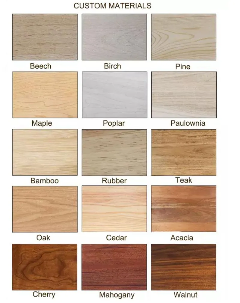 Cracker Holder & Inner Handles Thick Acacia Wood Cutting Board