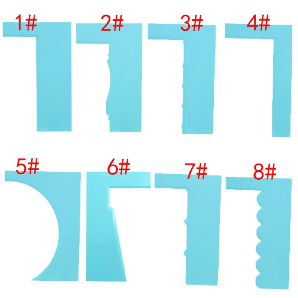 Decorating Comb Icing Smoother Cake Scraper DIY Icing Decorating Spatula Decorating Mousse Butter Cream Esg17391