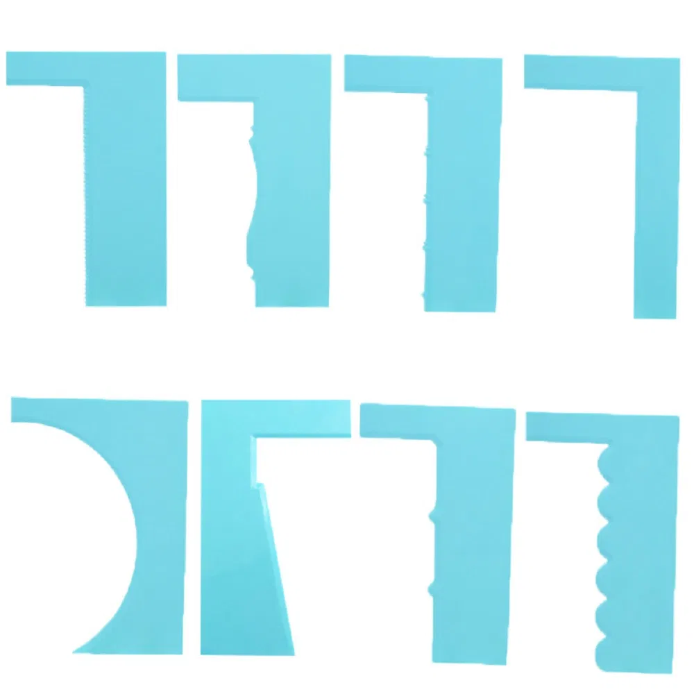 Decorating Comb Icing Smoother Cake Scraper DIY Icing Decorating Spatula Decorating Mousse Butter Cream Esg17391