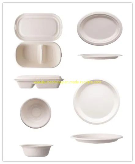 Degradable Eco-Friendly Natural Disposable Tableware 7 Inch Biodegradable Dishware